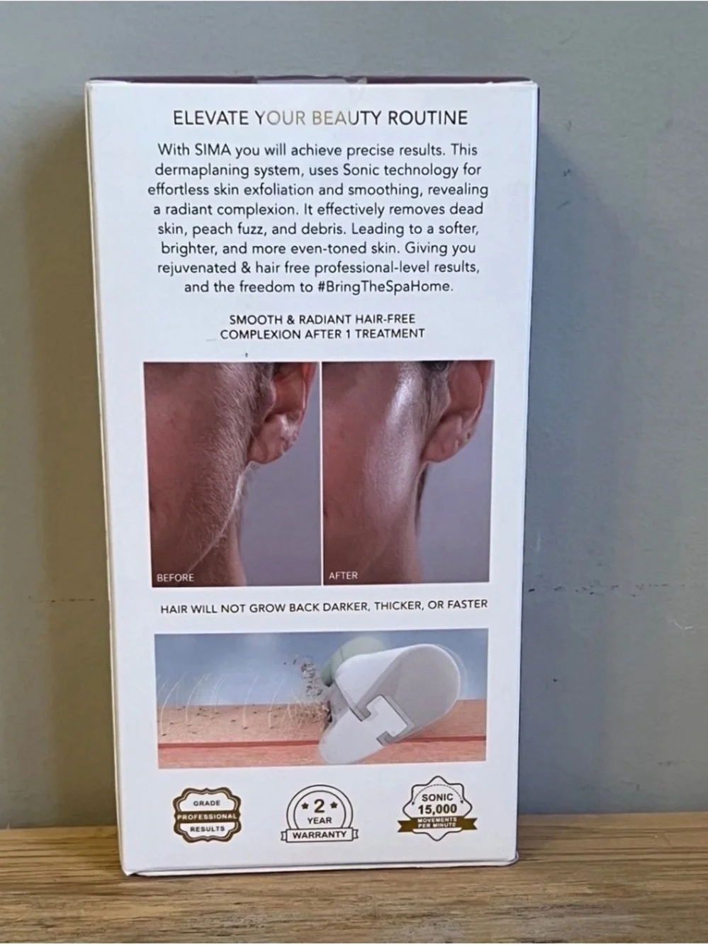 SPA SCIENCES - SIMA Patented Dermaplane Razor for Women Face – Painless 2-in-1
